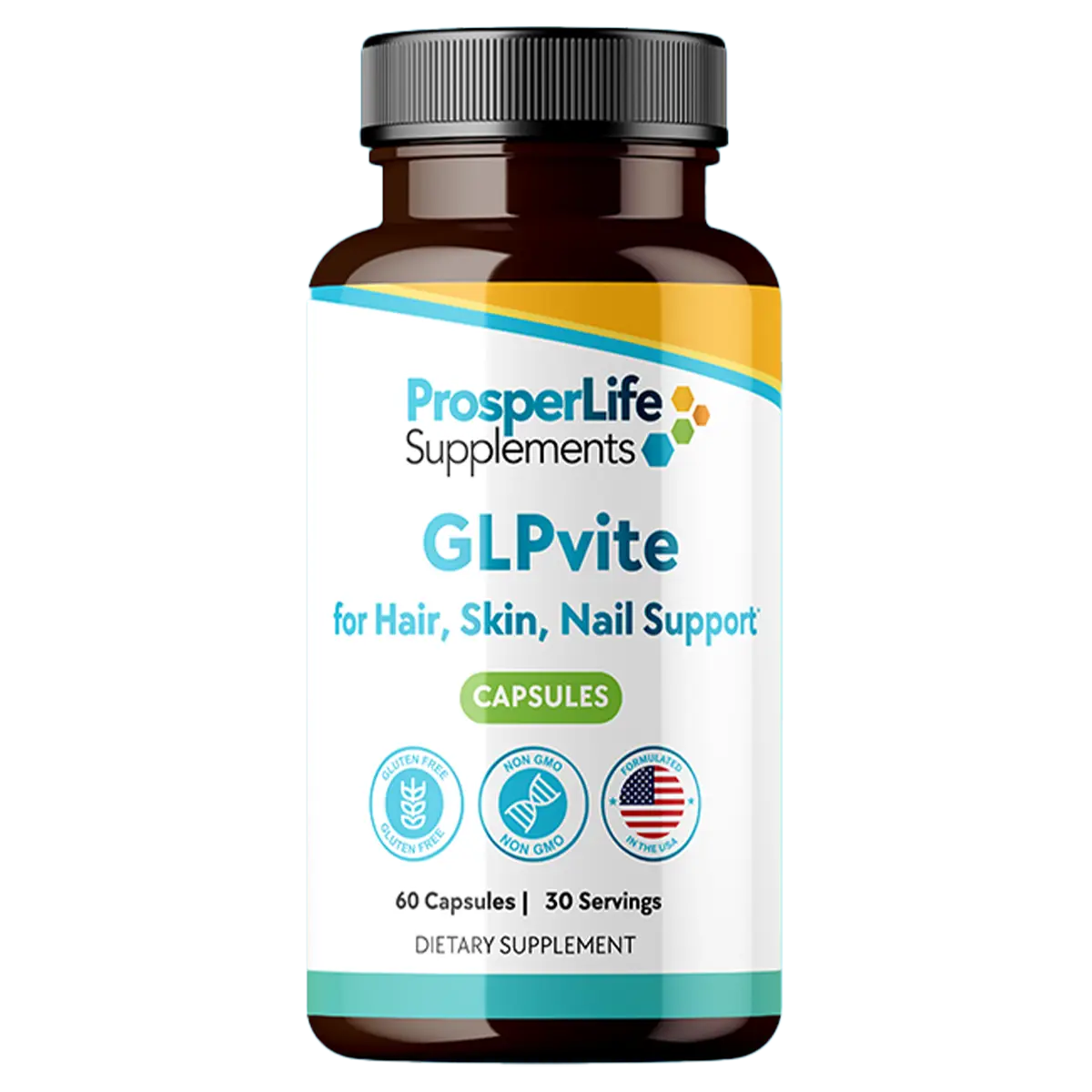 ProsperLife GLPvite for Hair Skin and Nails bottle