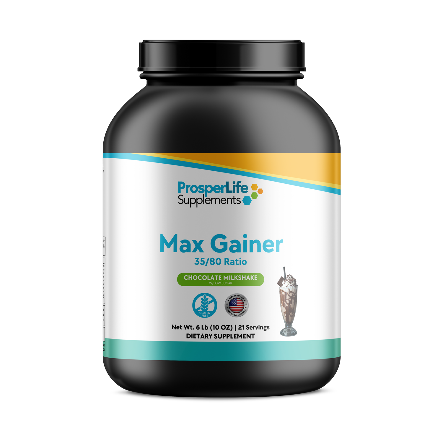 6lb Bulk Up! Mass Gainer Chocolate Milkshake w/Low Sugar