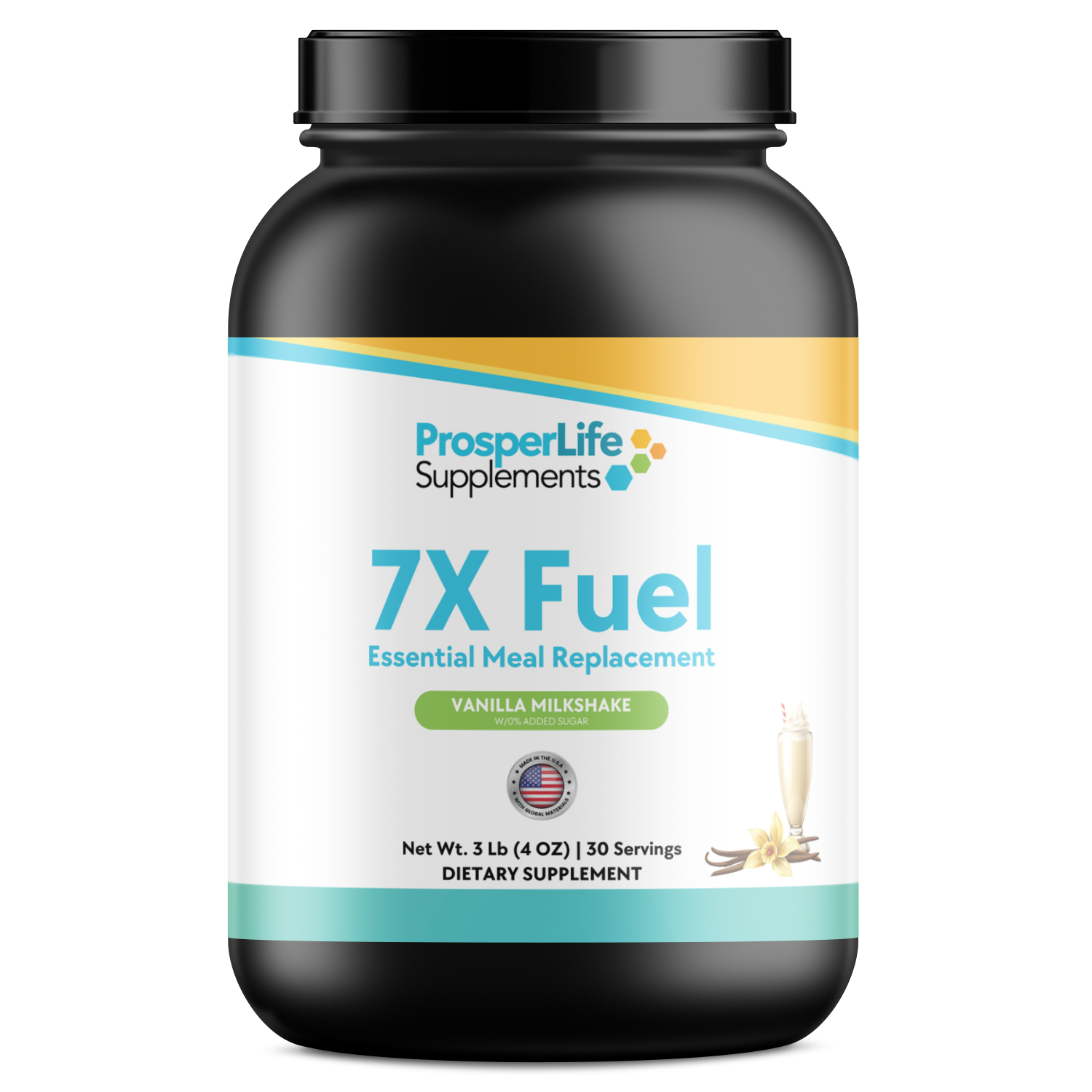 2.9lb Essential Meal Replacement Protein Vanilla Milkshake w/0% Added Sugar